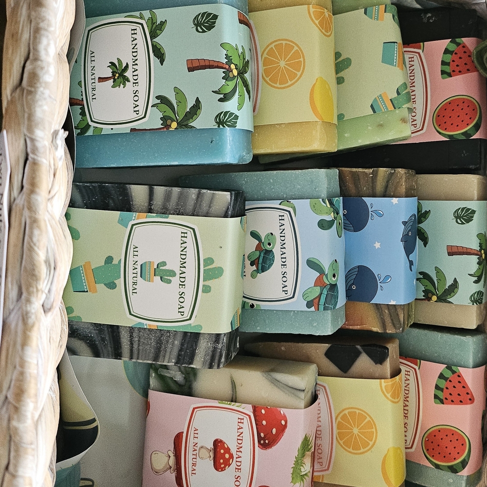 Handmade All Natural Soap  Multicolor